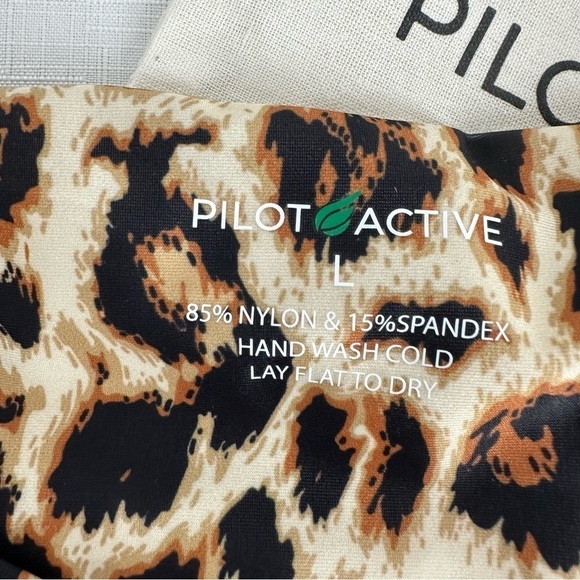 Pilot Active Large Mid High Waist Cheeky Leopard Print Sexy Bikini Bottom NEW - Picture 3 of 9